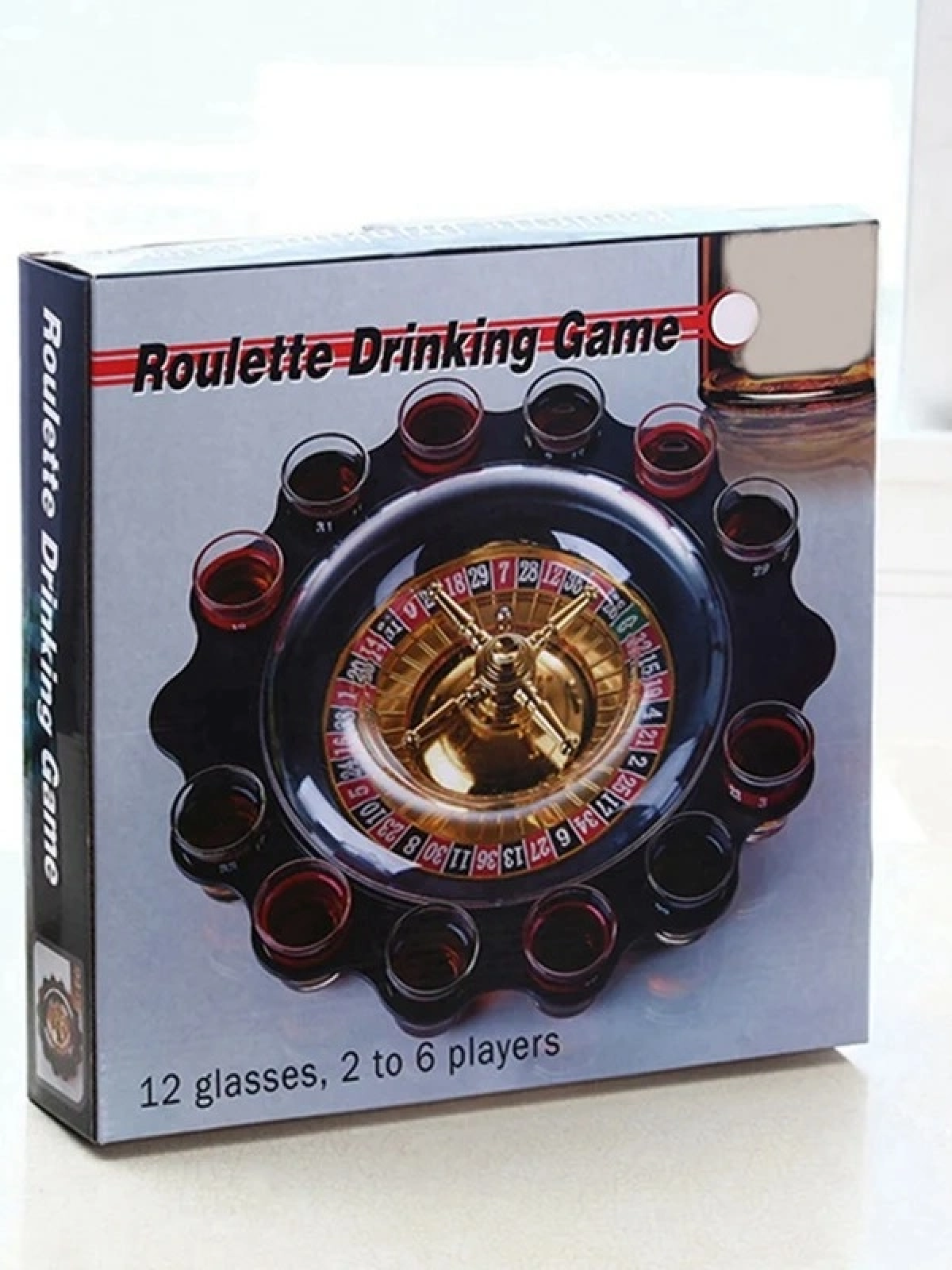 12'li Shot Bardaklı Rulet Oyunu Siyah Alk2547