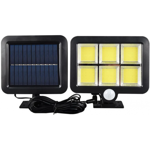 120 Cob Led Solar Panelli 3 Modlu Duvar Lambası Mz-302
