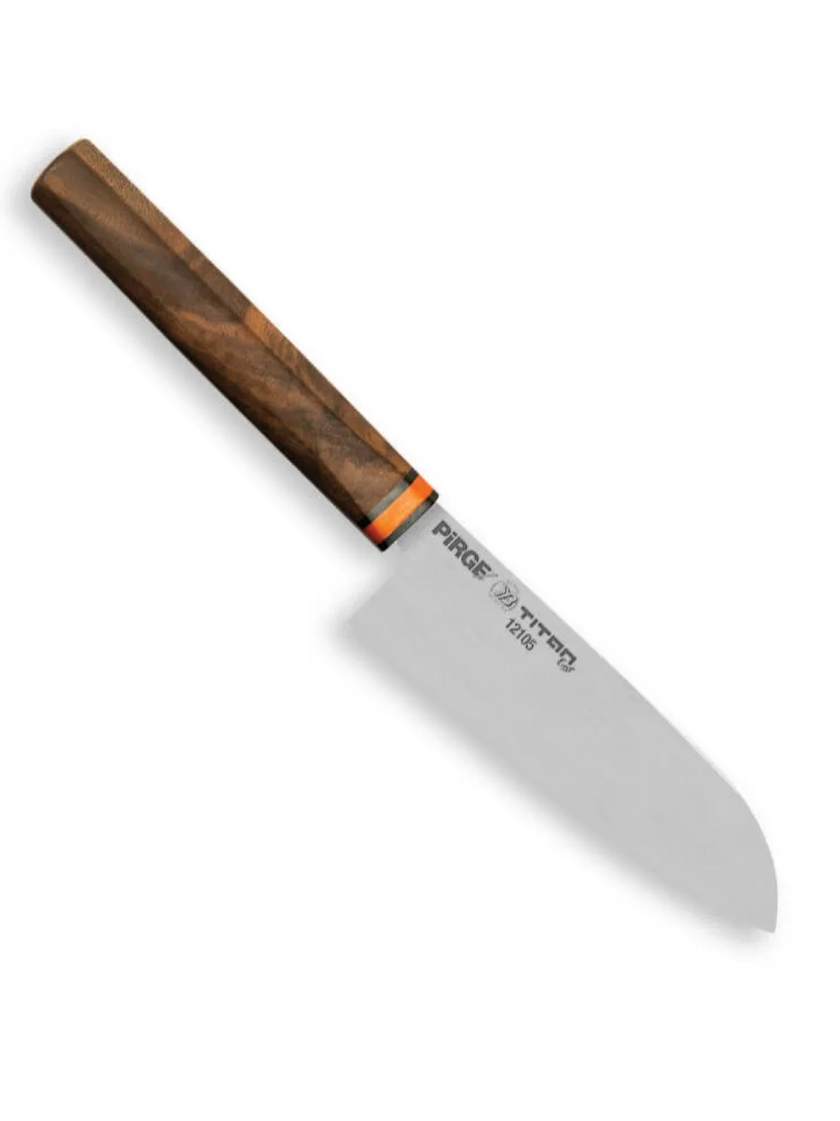 12105 Titan East Santoku Şef Bıçağı 16 Cm - Ceviz Sap