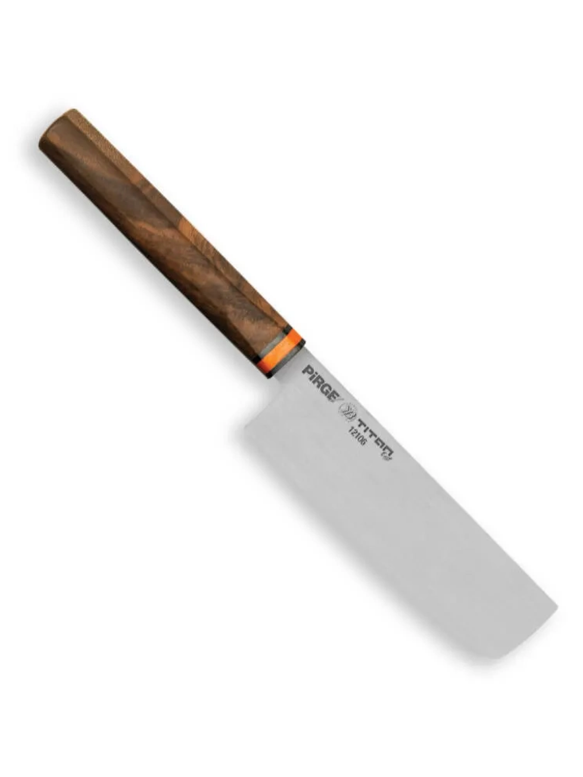 12106 Titan East Dilimleme Nakiri Şef Bıçağı 16 Cm - Ceviz Sap