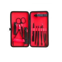 13 Parça Çantalı Manikür Pedikür Seti El Ayak Tırnak Bakım Seti Cımbız Makas Siyah Nokta Temizleme Batık Tırnak Engelleme Aparatı