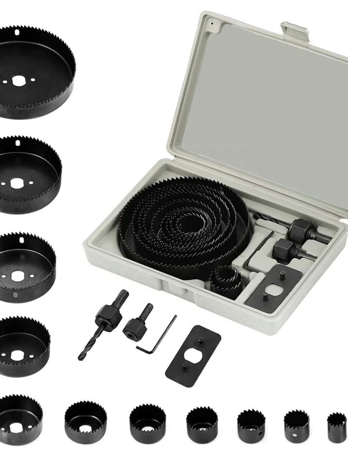 16 Parça Panç Seti Ağaç Kesme Testere Matkap Ucu Takımı Alçıpan Tavan Kesme