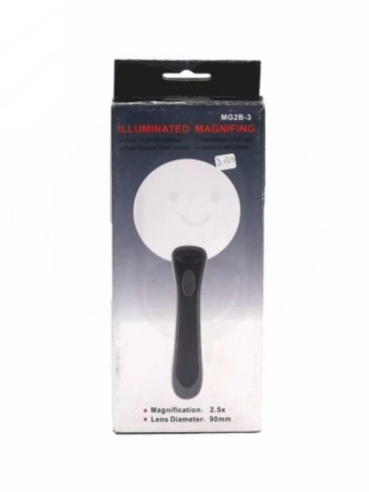 2 Led Işıklı 2.5x90mm Okuma Büyüteç