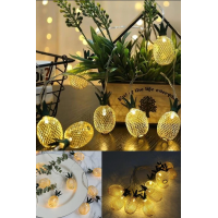 2m 10 Led Pilli 2 Kademeli Ananas Led Işık Mz6200-251
