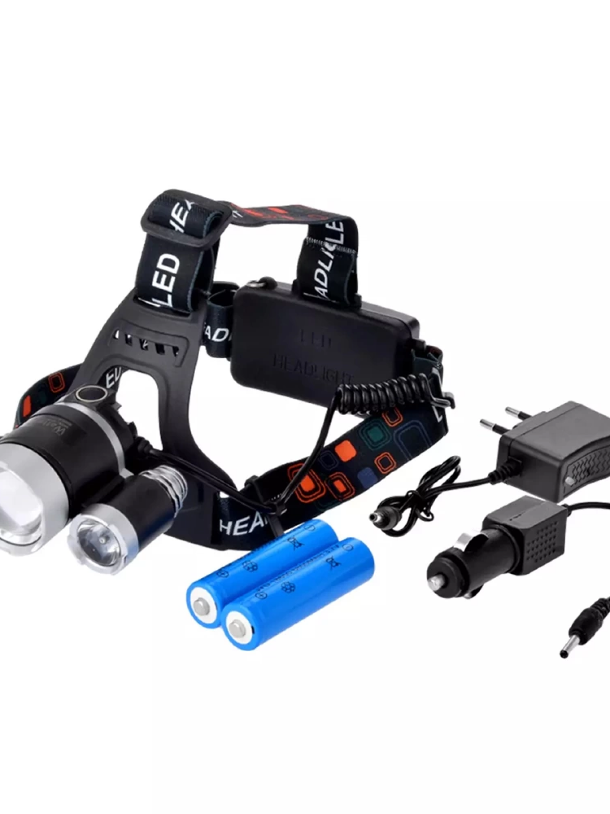 3 Başlıklı Şarjlı  Kafa Feneri   Wt-256