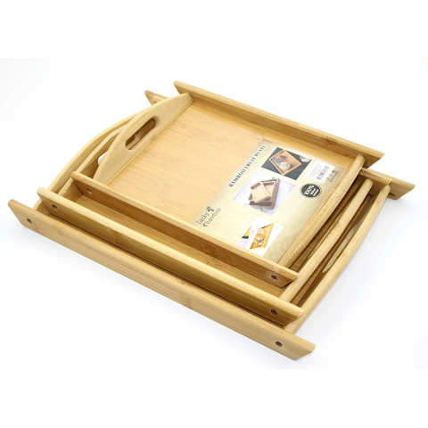 3'lü Bambu Tepsi Alk2164