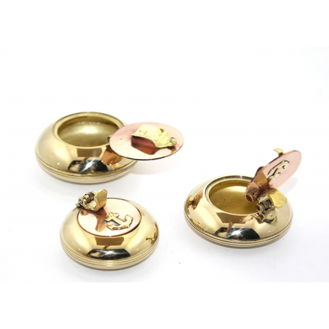 3'lü Pirinç Küllük Seti 4285