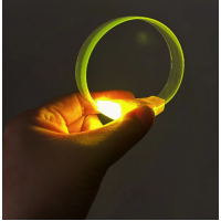 3 Modlu Pilli Led Işıklı Esnek Parti Bilekliği Sarı