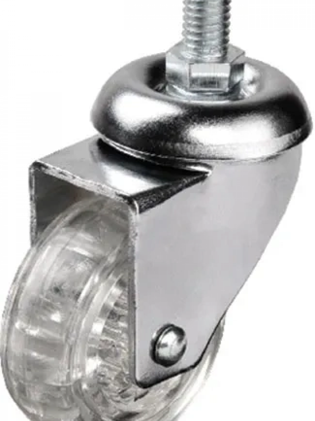 302 - 50x20 Mm Şeffaf Makaralı Vidalı Teker