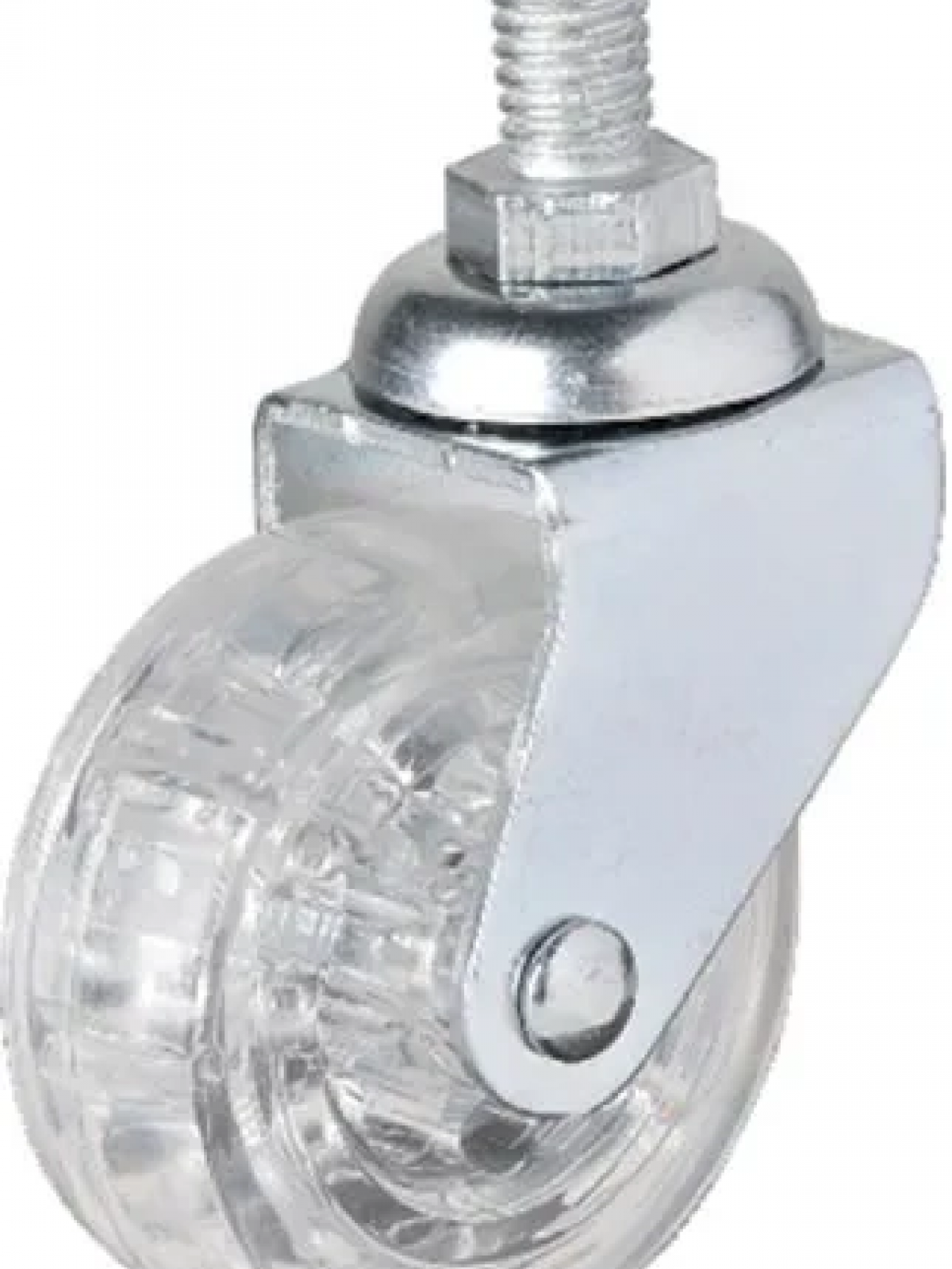 326 - 50x20 Mm Şeffaf Makaralı Vidalı Teker 4 Adet