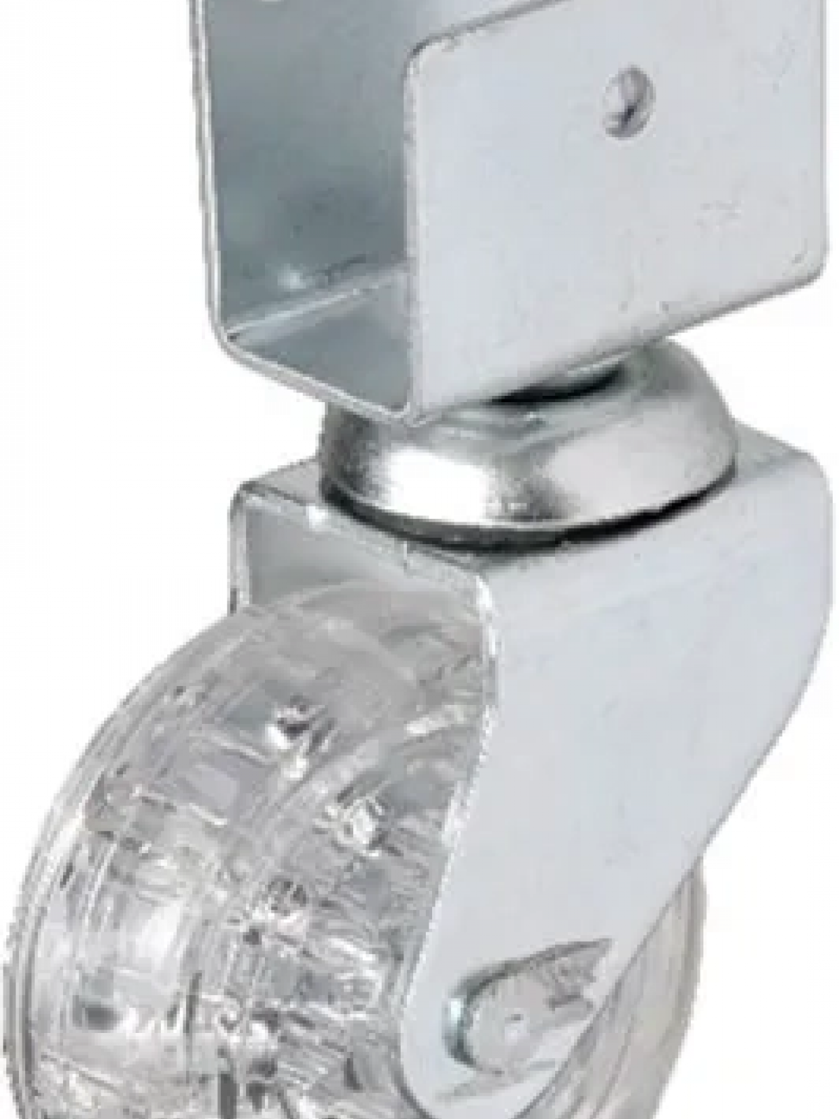 328 - 50x20 Mm Şeffaf Makaralı Kısa U Tablalı Teker 4 Adet