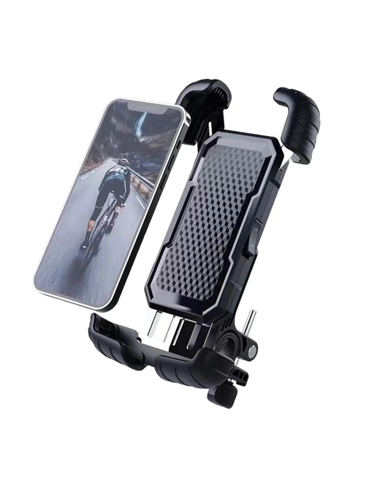 360° Derece Ayarlanabilen Gidon Bağlantılı Bisiklet Motosiklet İçin Abs 4-7.8″ İnç Telefon Tutucu