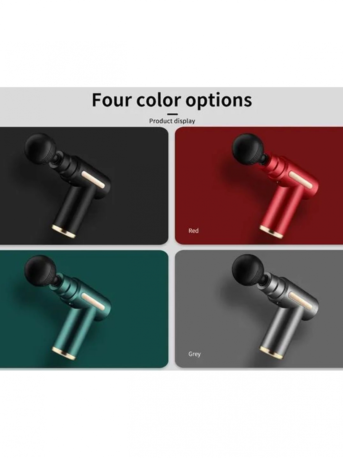 4 Başlıklı 6 Kademeli Titreşimli Şarjlı Mini Masaj Aleti