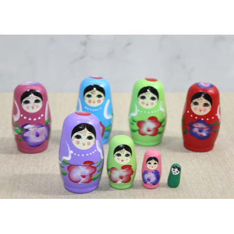 4'lü Ahşap Matruşka Alk3814