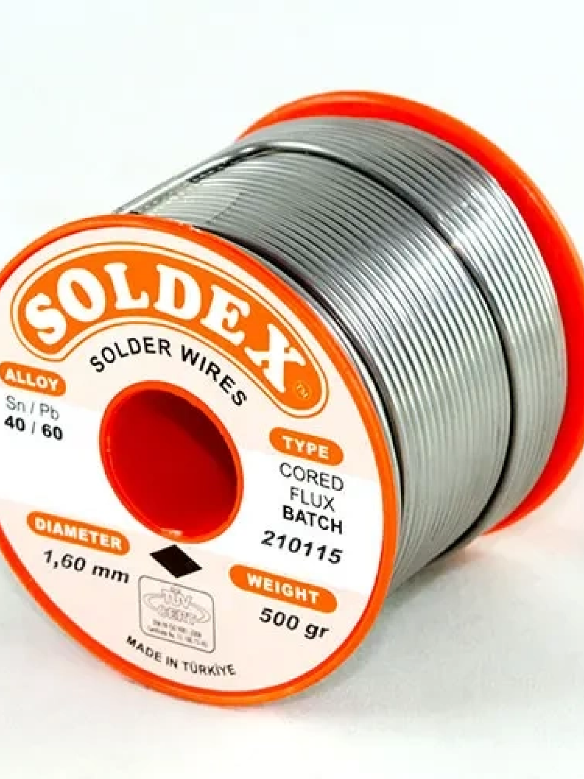 40-60 Lehim Teli 500 Gr 1.2 Mm - Sn:40 / Pb:60