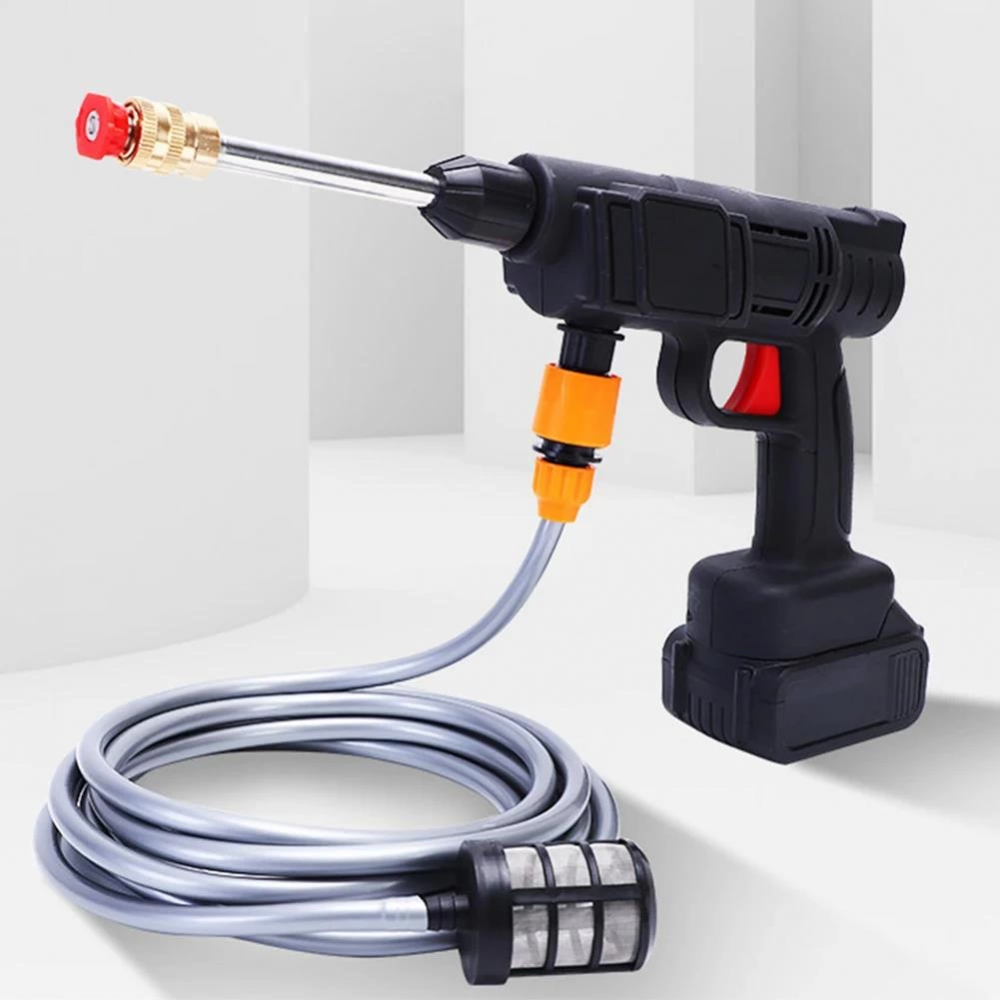 48v Şarjlı Çift Bataryalı Taşınabilir Basınçlı Oto Yıkama Bahçe Sulama Makinesi