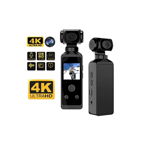 4k Ultra Hd Aksiyon Kamerası 270° Geniş Açı Döner Klips Su Geçirmez Kılıf Wifi Kamera 4k Ultra Hd Aksiyon Kamerası 270° Geniş Açı Döner Klips Su Geçirmez Kılıf Wifi Kamera