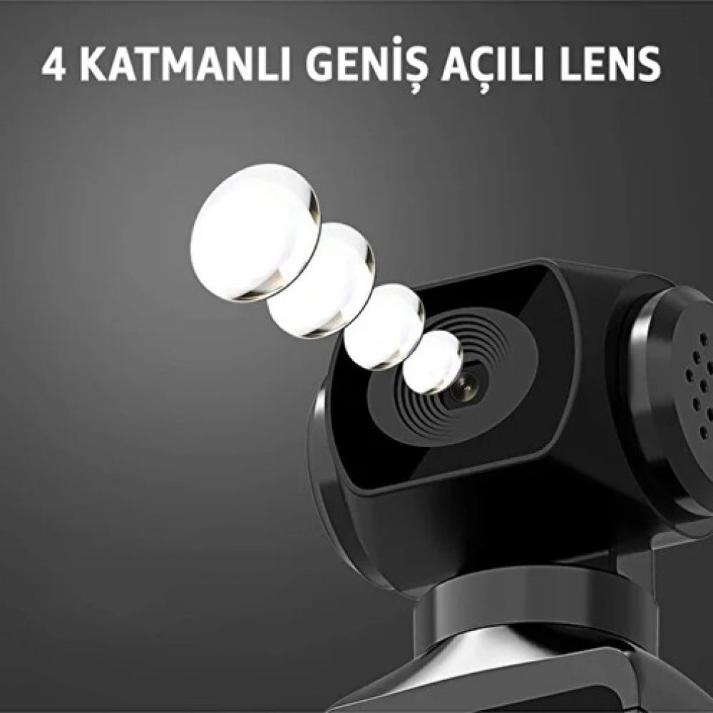 4k Ultra Hd Aksiyon Kamerası 270° Geniş Açı Döner Klips Su Geçirmez Kılıf Wifi Kamera