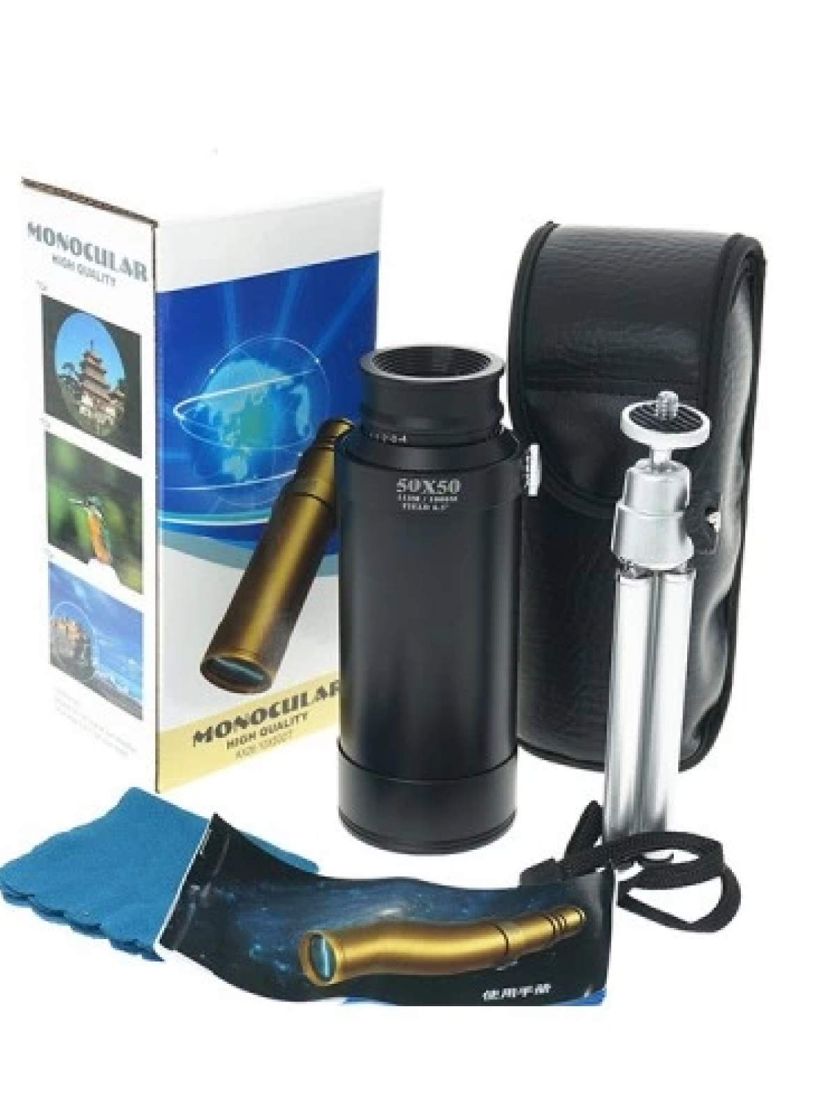 50x50 Panda Metal Gövde Tek Gözle Büyük Mercek Korsan Dürbün Dsyh