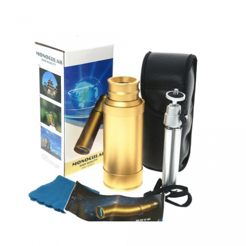 50x50 Panda Metal Gövde Tek Gözle Büyük Mercek Korsan Dürbün Gold 50x50 Panda Metal Gövde Tek Gözle Büyük Mercek Korsan Dürbün Gold