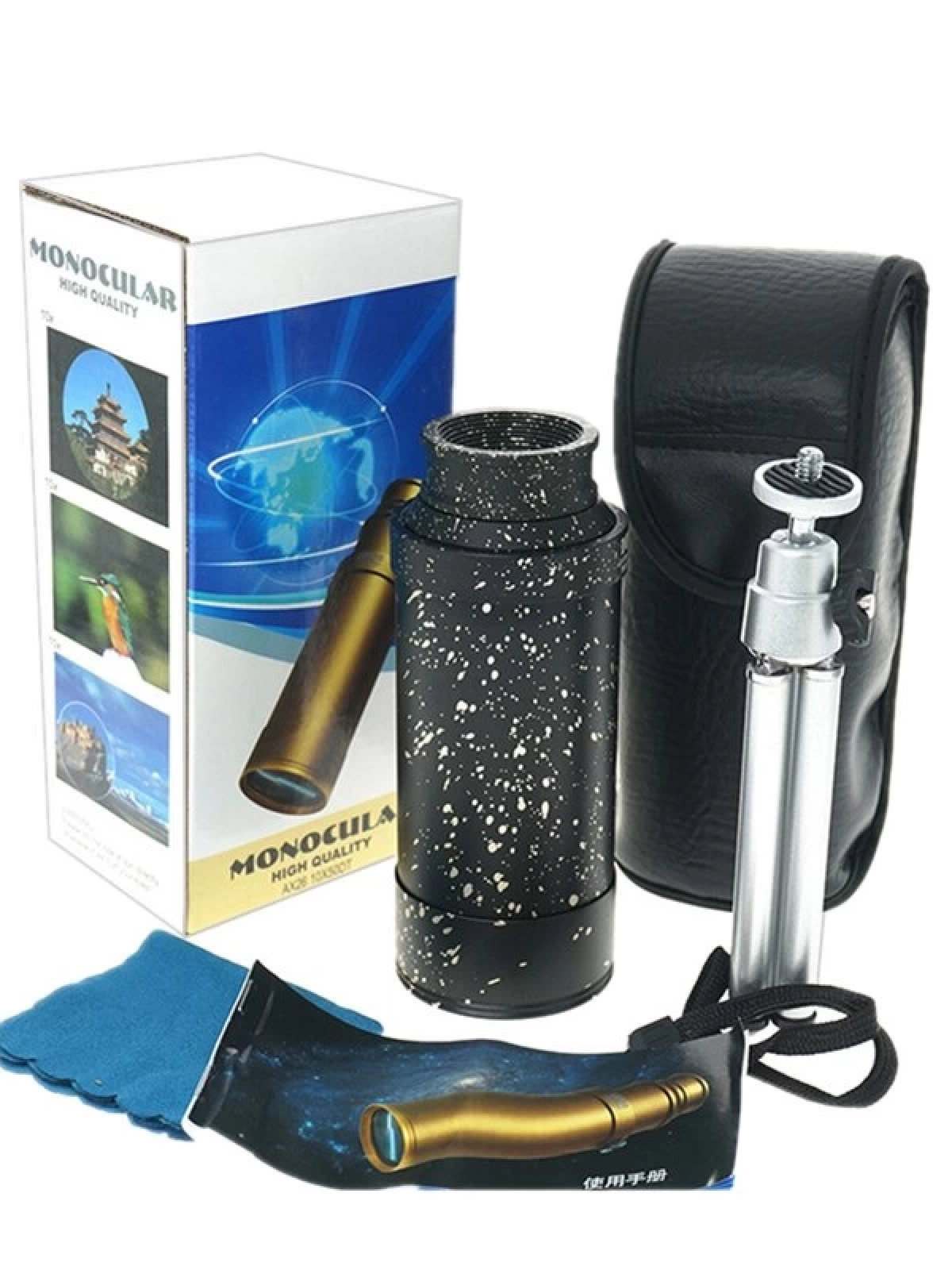 50x50 Panda Metal Gövde Tek Gözle Büyük Mercek Korsan Dürbün Syh