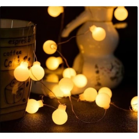 5m 28 Led Kırmızı Işık Şeffaf Kablo Fişli Eklemeli Mz-18-21