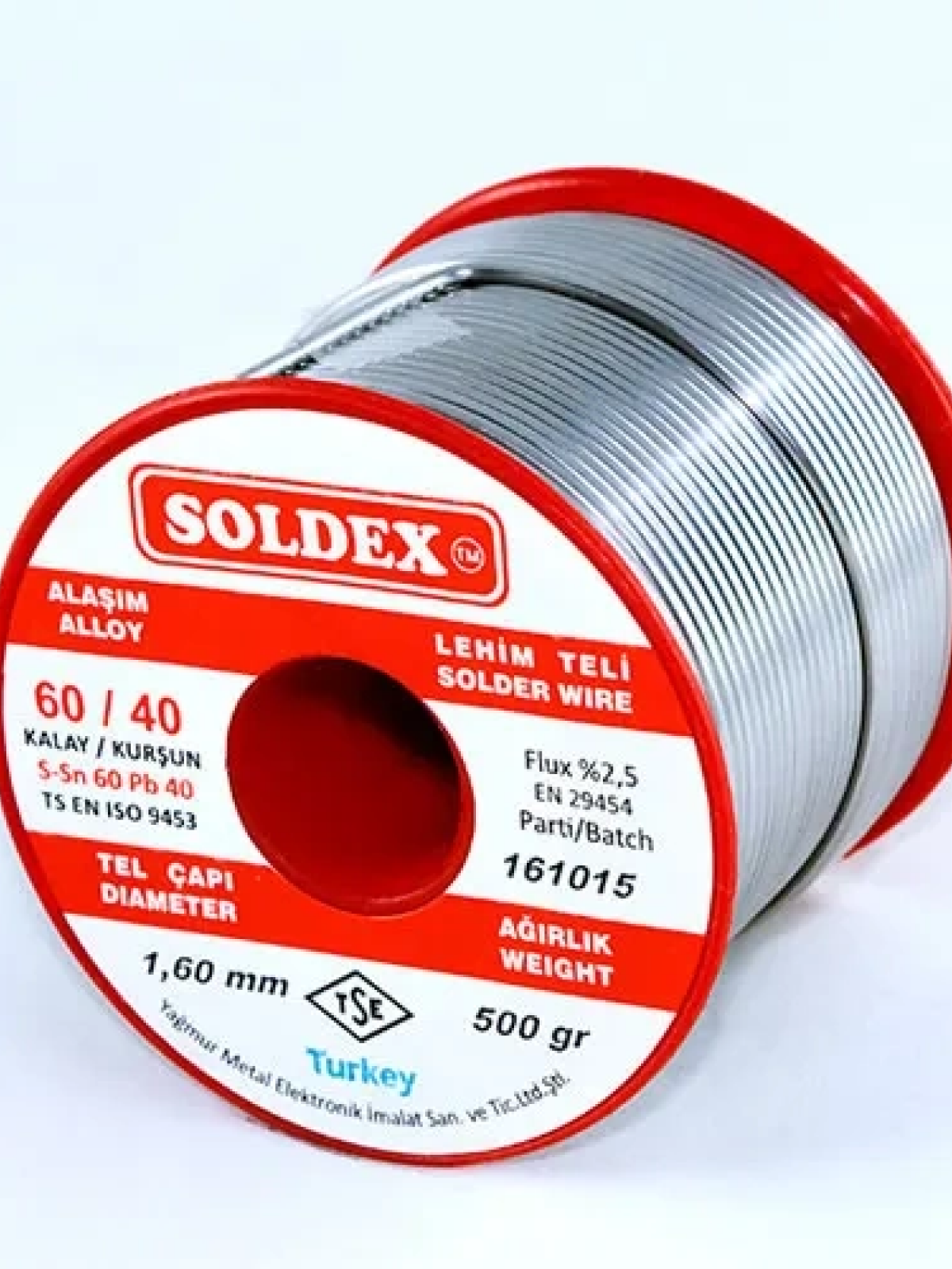 60-40 Lehim Teli 500 Gr 1.2 Mm - Sn:60 / Pb:40