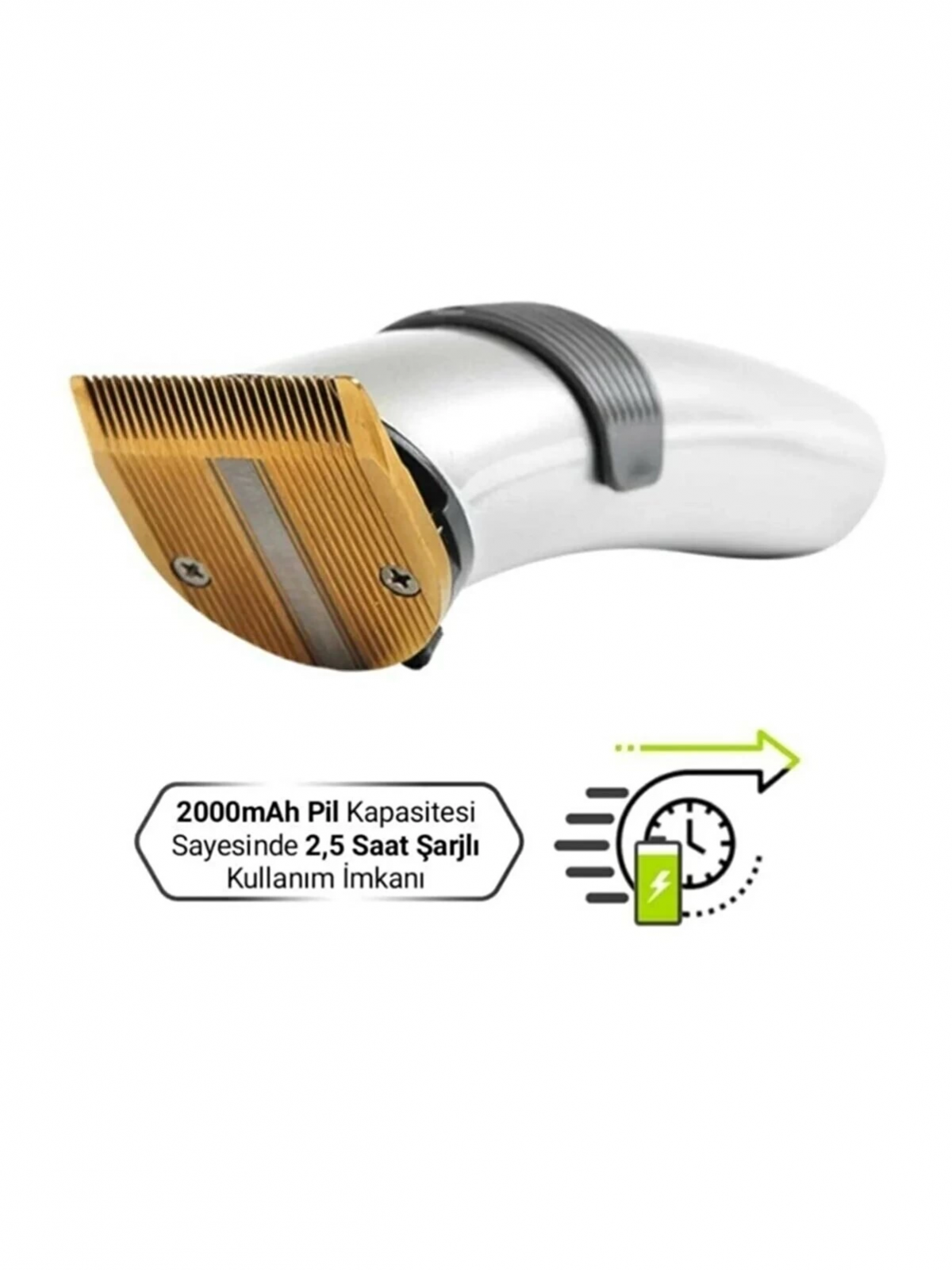 609 Profesyonel Şarjlı Saç Sakal Kesme Tıraş Makinesi Erkek Tıraş Makine Seti