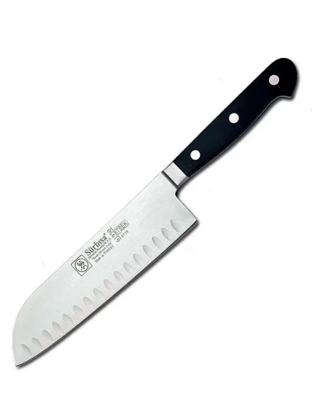 61950 - Sıcak Dövme Oluklu Santoku Şef Bıçağı 18 Cm