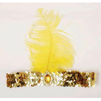 7039ler 8039ler Ve 9039lar Temalı Altın Renk Çarliston Saç Bandı