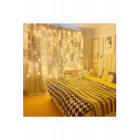 8 Fonksiyonlu Peri Perde Led Uzaktan Kumandalı Günışığı Perde Peri Led (3 Mt X 3 Mt)