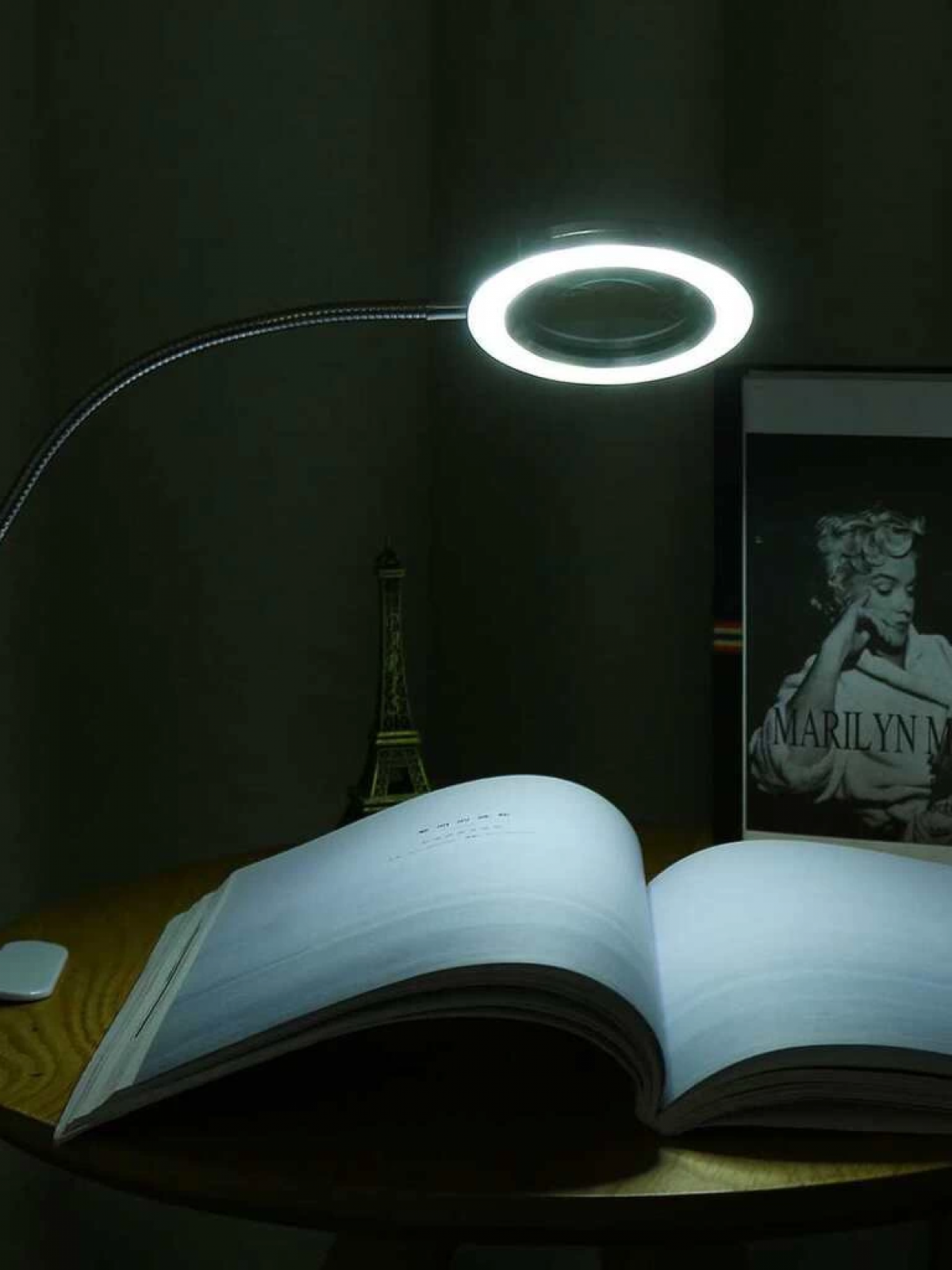 8x Büyütmeli Mandallı, Usb Girişli Masa Lambalı, Okuma Ve Güzellik Salon İçin Büyüteç 2088a