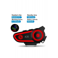 A30 Motosiklet Kask Kulaklık Intercom Işıklı Motorsiklet Interkom