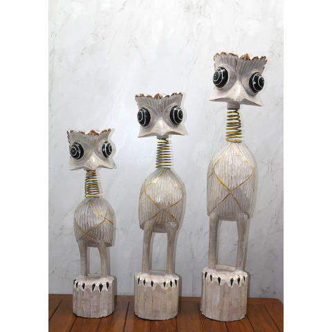 Ahşap 3'lü Deve Kuşu Seti 90 Cm Trendy:7