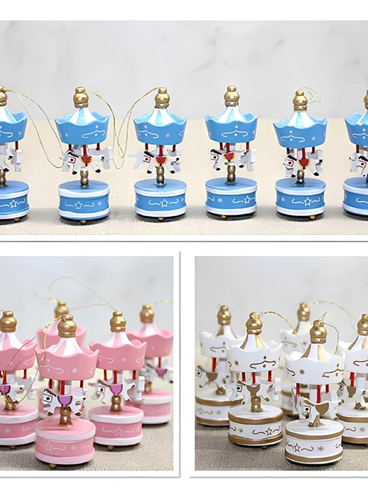 Ahşap 6'lı Dekoratif Atlı Karınca Alk4393