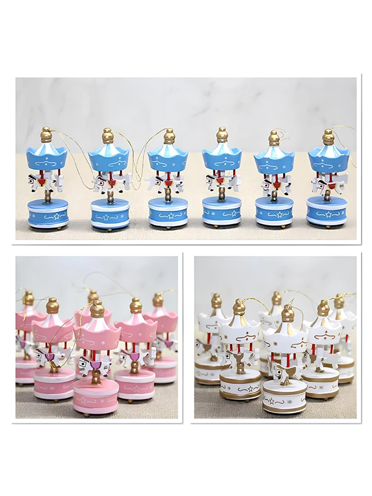 Ahşap 6'lı Dekoratif Atlı Karınca Alk4393