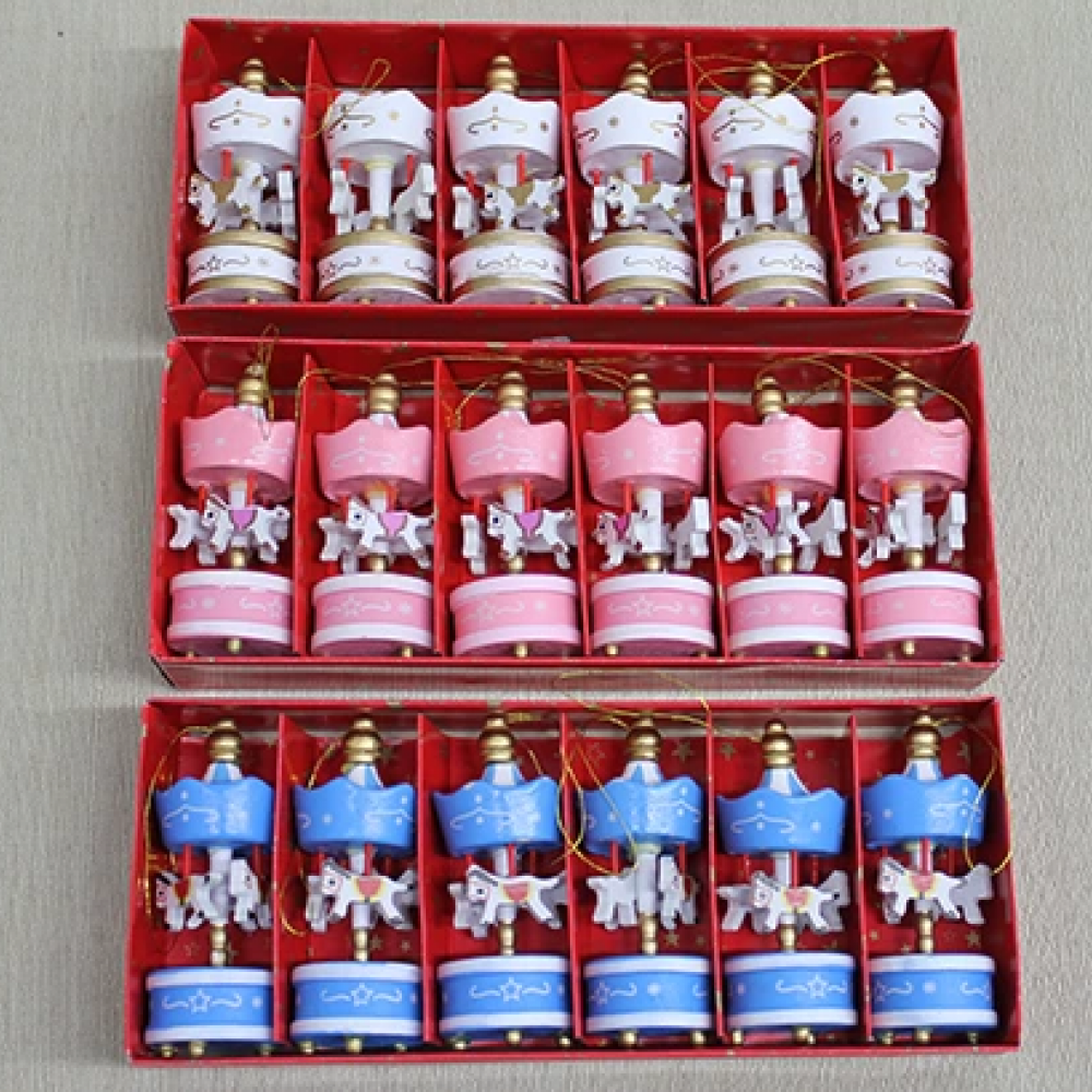 Ahşap 6'lı Dekoratif Atlı Karınca Alk4393