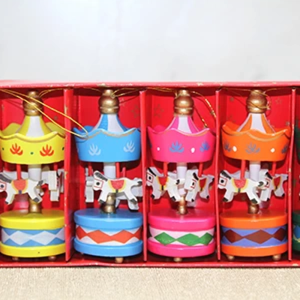 Ahşap 6'lı Dekoratif Atlı Karınca Alk4394