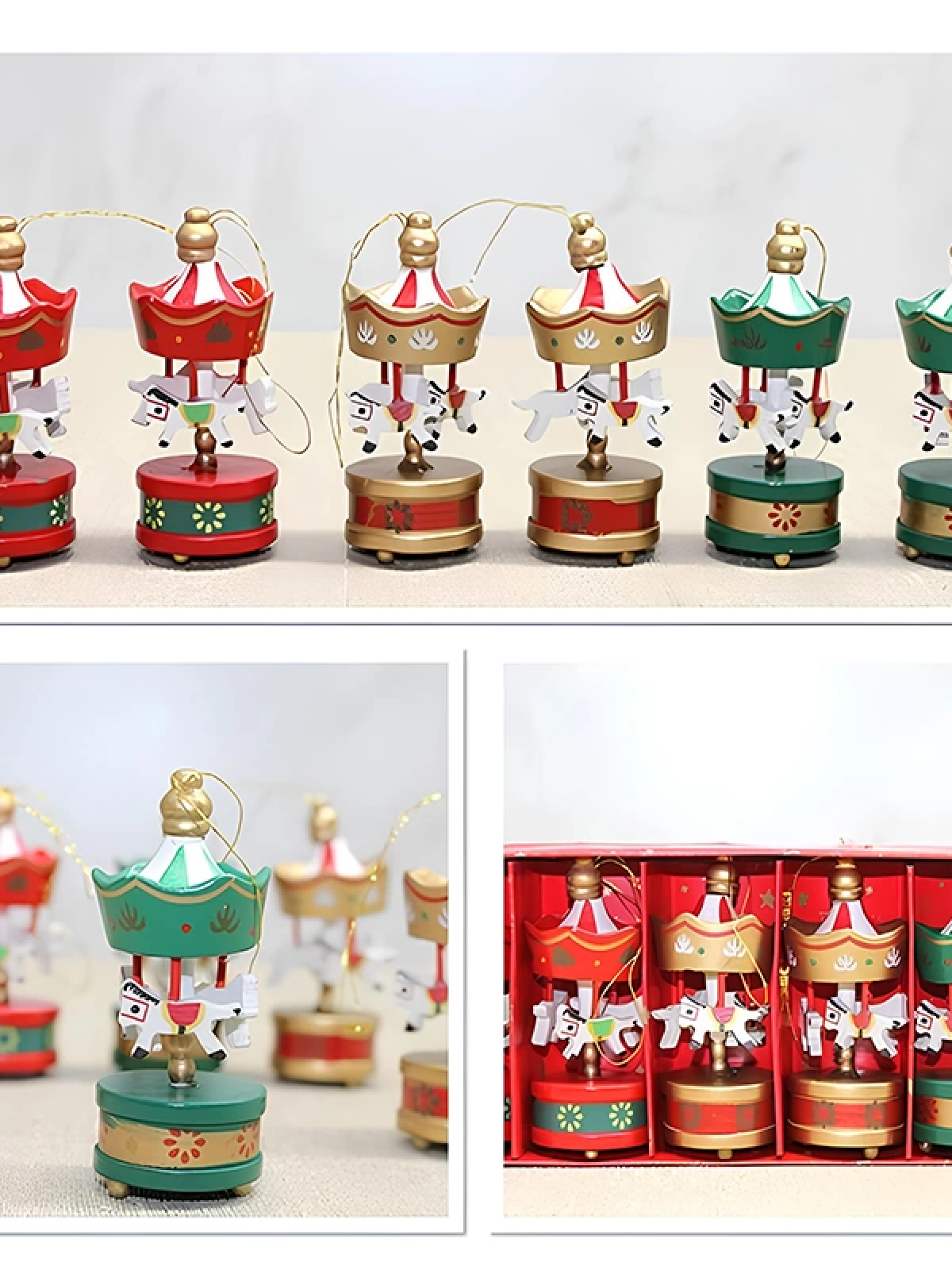 Ahşap 6'lı Dekoratif Atlı Karınca Alk4395