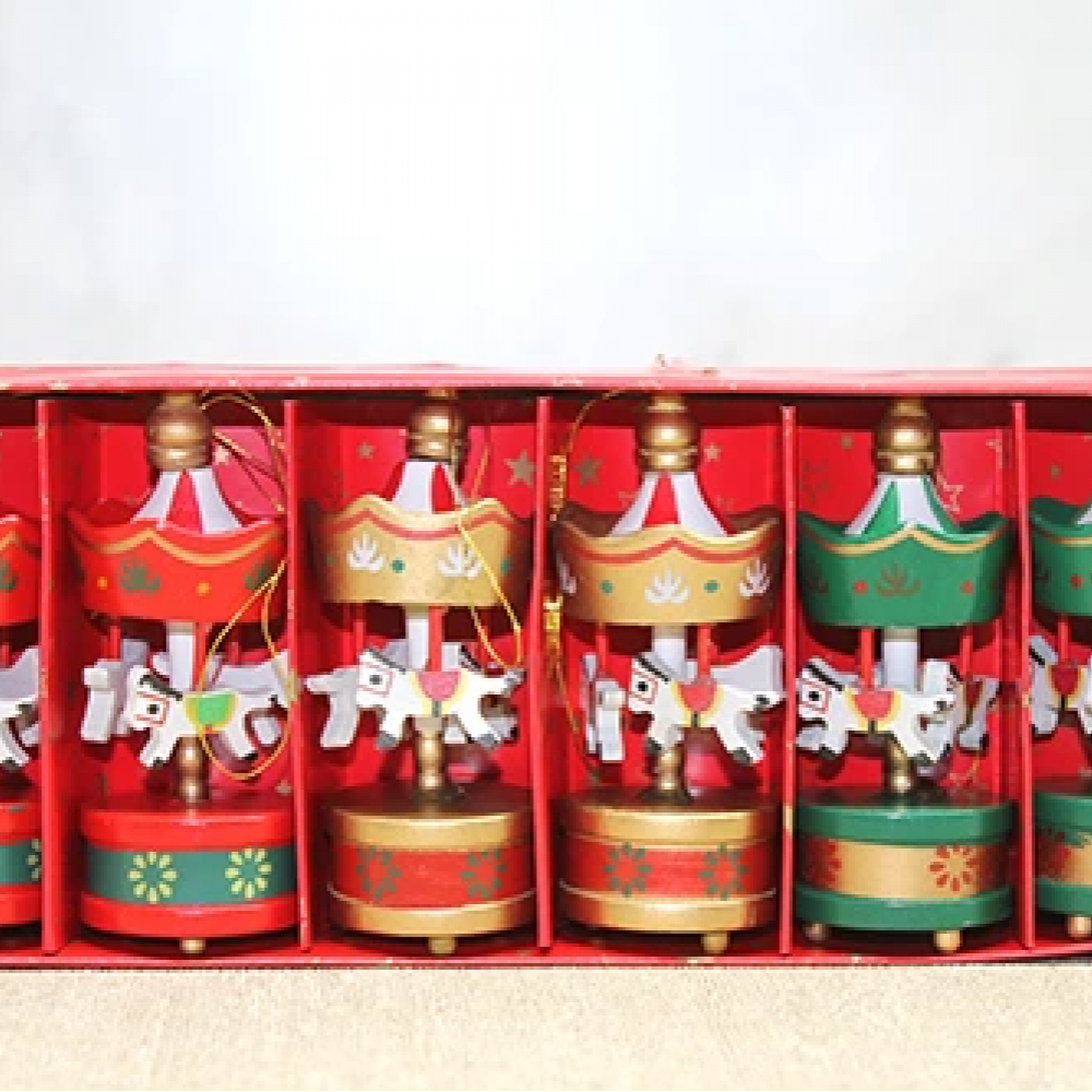 Ahşap 6'lı Dekoratif Atlı Karınca Alk4395