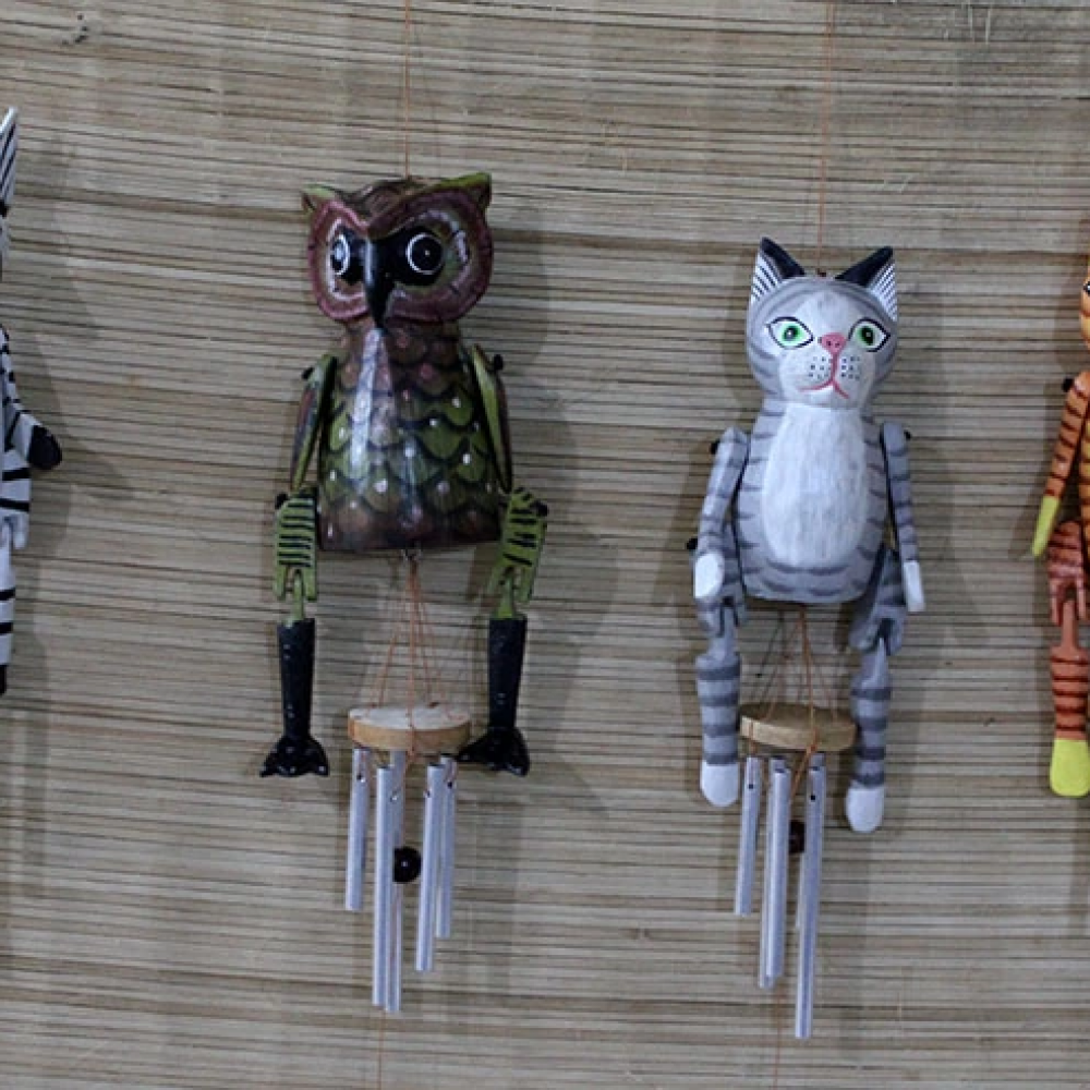 Ahşap Hayvan Figürlü Çan No:2