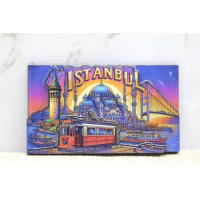 Ahşap İstanbul Temalı Magnet Alk4363