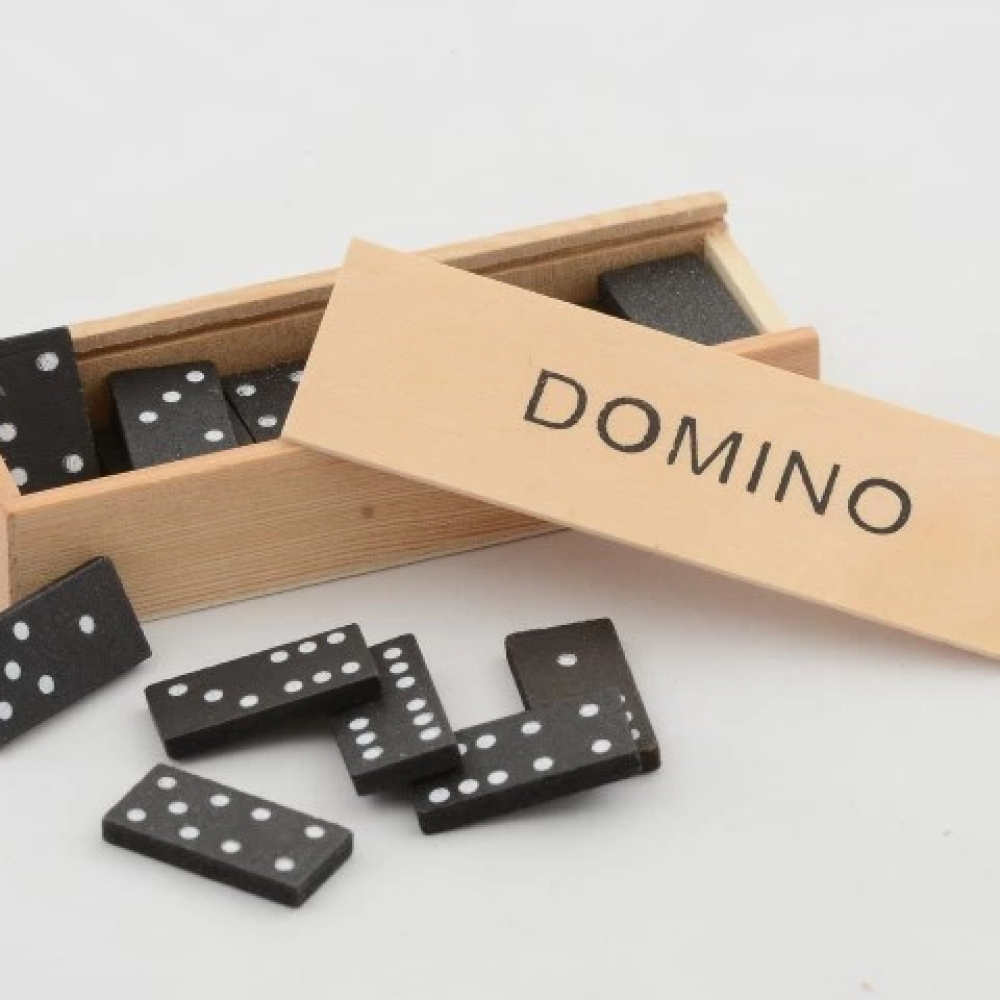 Ahşap Kutulu Domino Alk4019