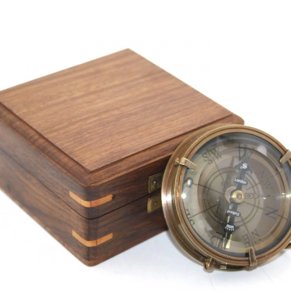 Ahşap Kutulu Pusula Ksk2081