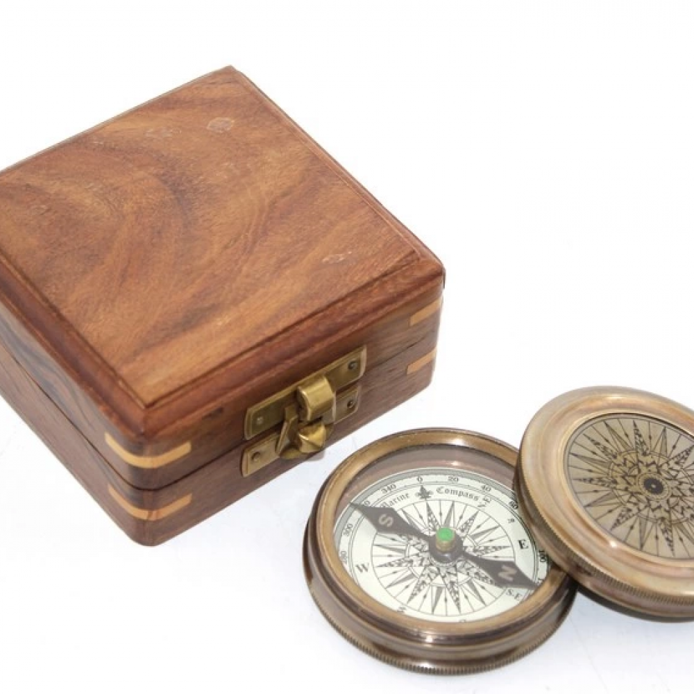 Ahşap Kutulu Pusula Ksk2127