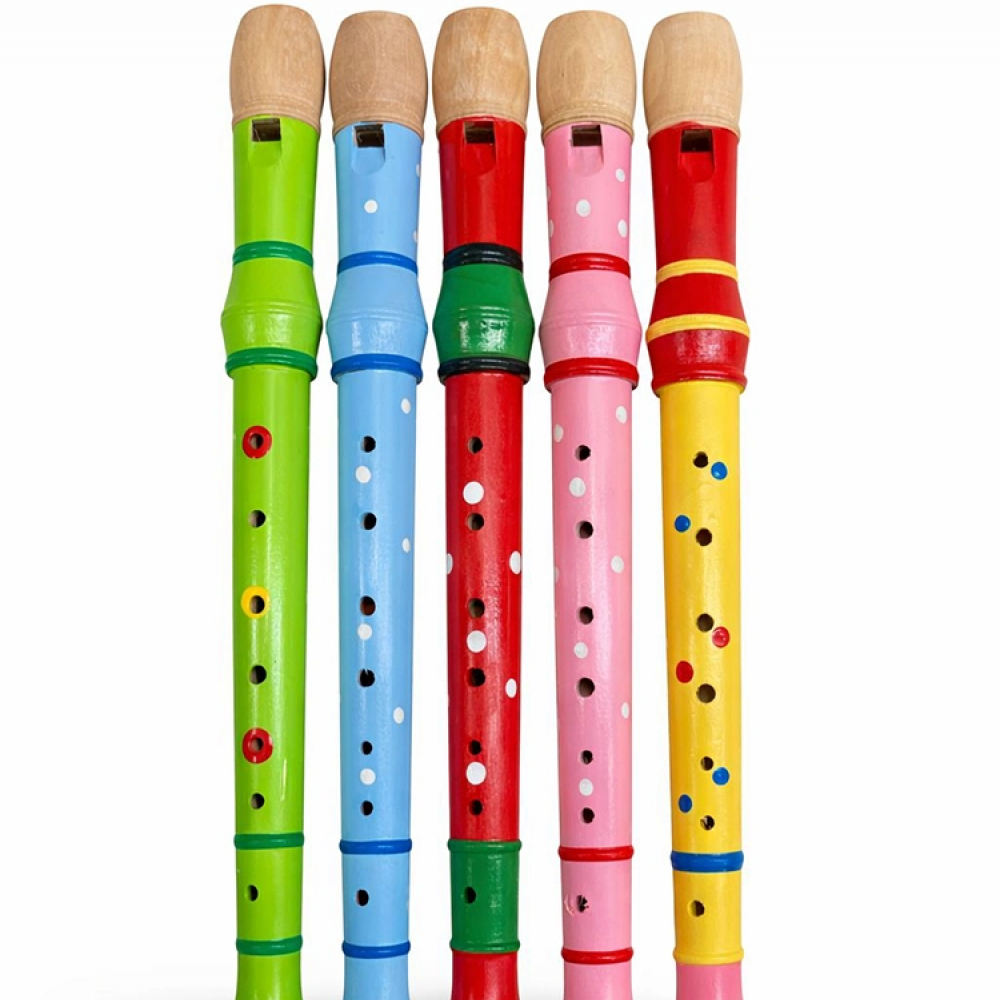 Ahşap Renkli Flüt Büyük Alk4392
