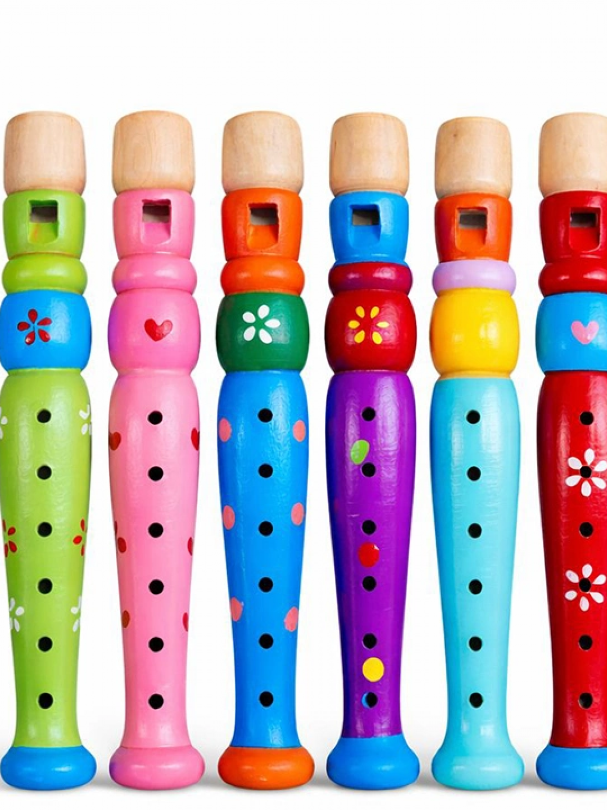 Ahşap Renkli Flüt Küçük Alk4391