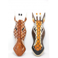 Ahşap Zebra Mask 50 Cm