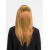 Altın Renk Düz Kesim İçi Astarlı Uzun Parti Peruğu Takma Saç