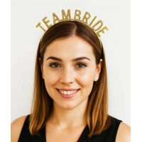 Altın Renk Team Bride Taç Plastik – Gelin Ve Nedime Tacı